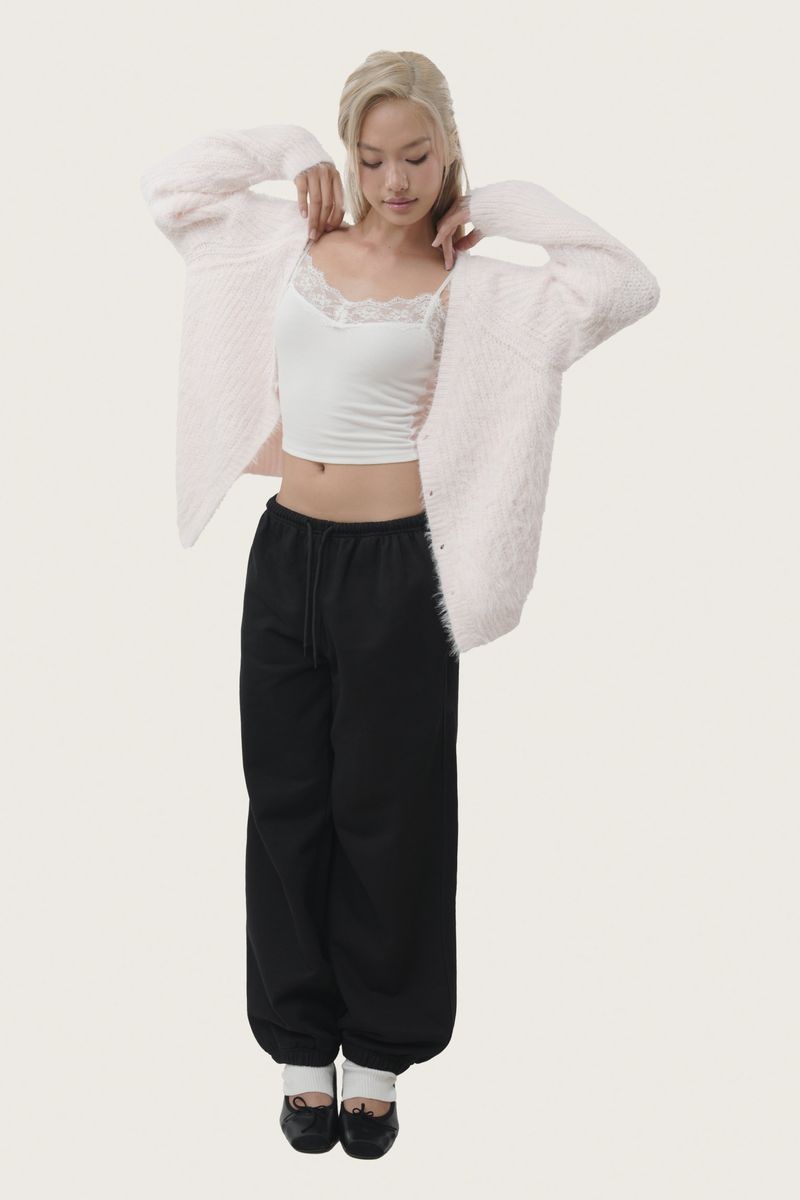 Sugarplum hairy cardigan