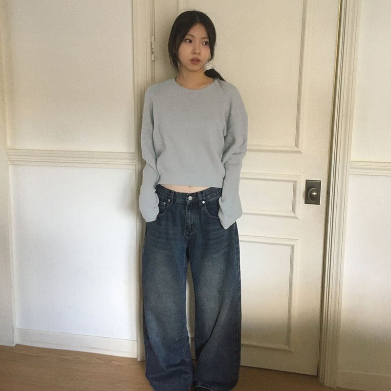 Posol Basic Short Round Knitwear
