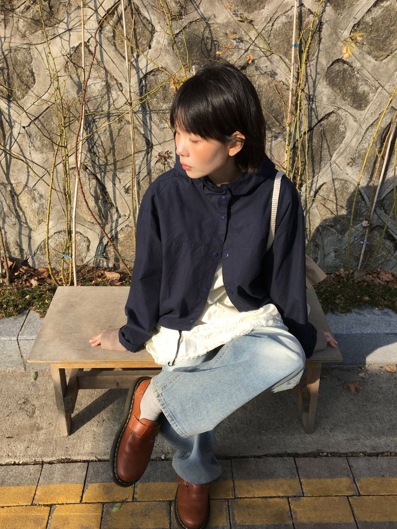 Camden Drawstring Hooded Jacket (2color)