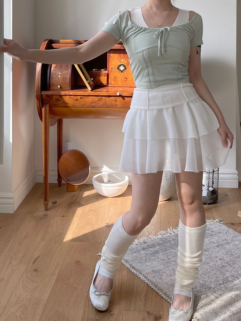 ballerina cancan chiffon skirt