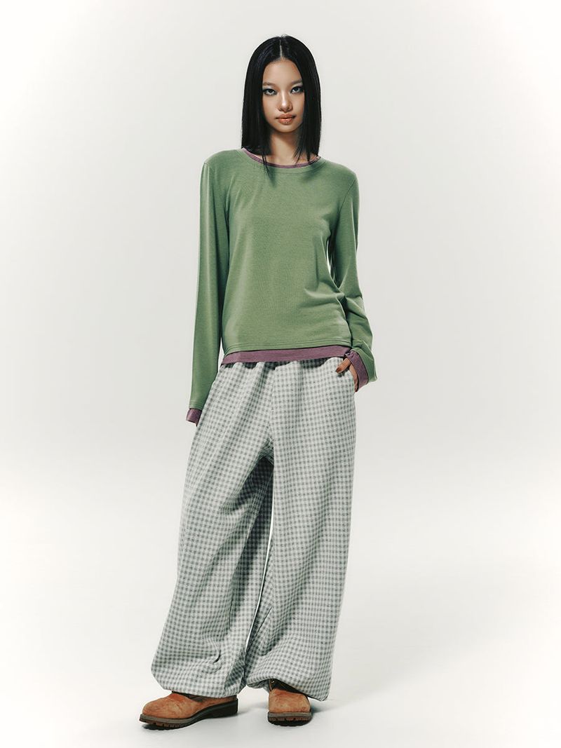 EMBLEM LAYERED L/S GREEN