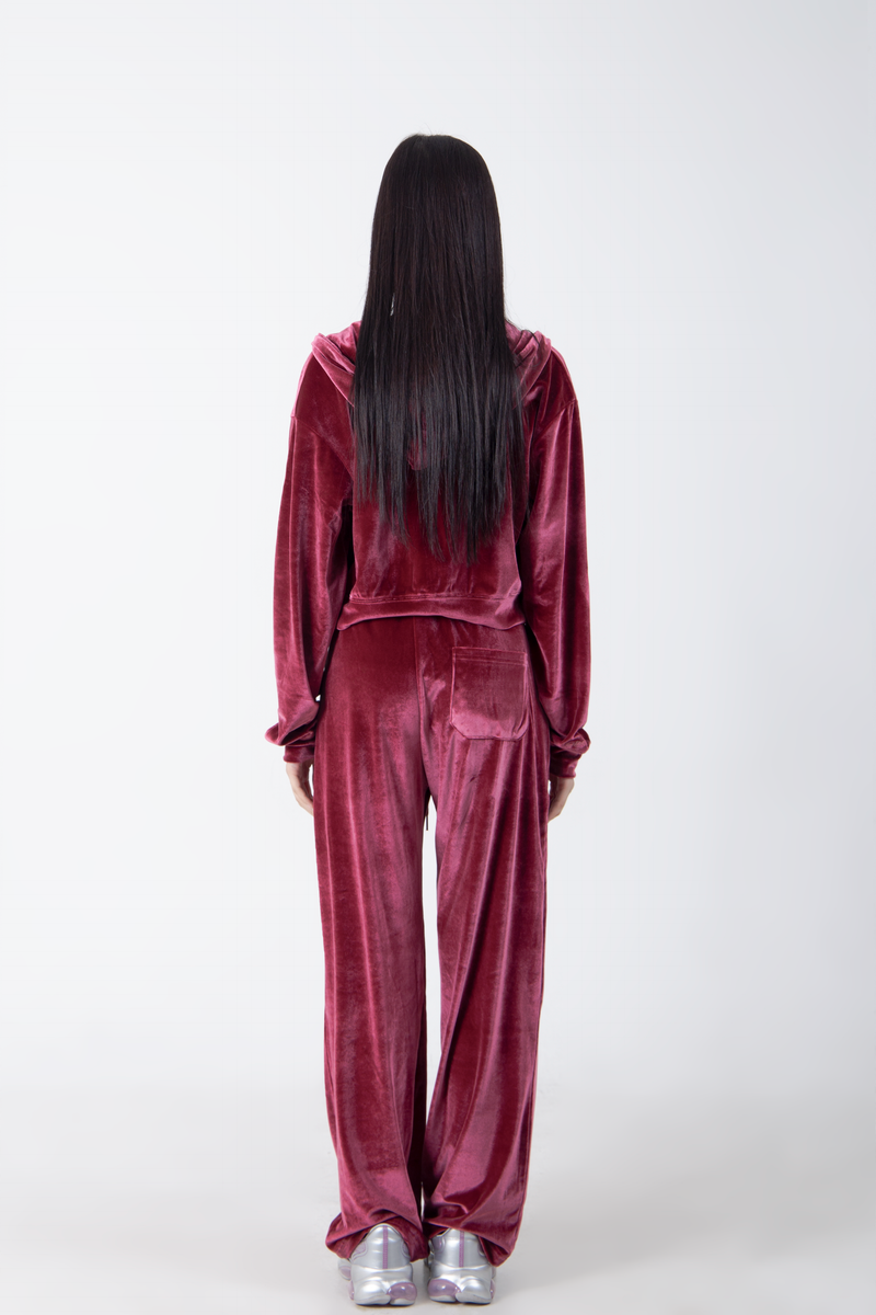  DARLING, YOUR ZIP UP ! #VELVET WINE
