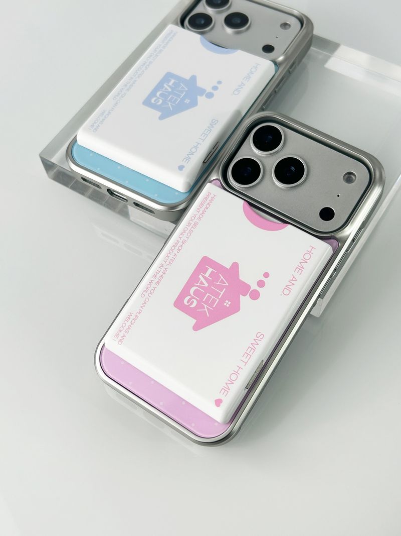 House Magsafe Button Card Pocket(Pink)