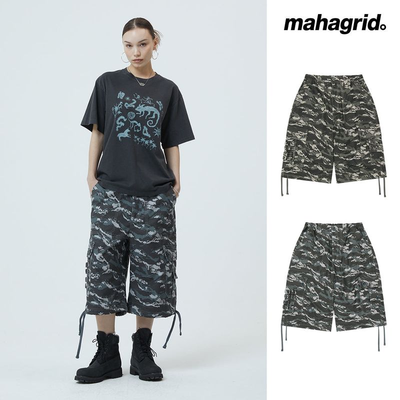 UTILITY CARGO CAMO SHORTS