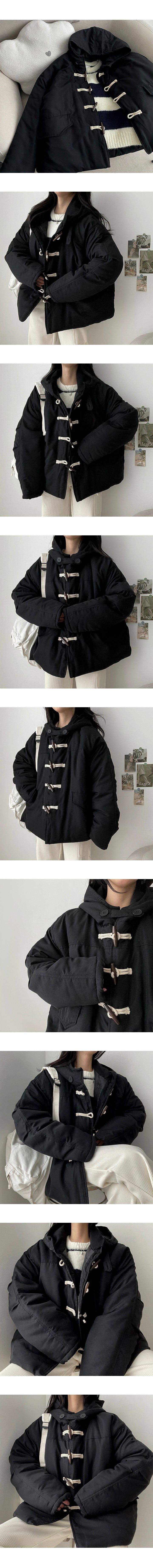VT Over Tteokbokki Hooded Padded Bomber Jacket/LONG