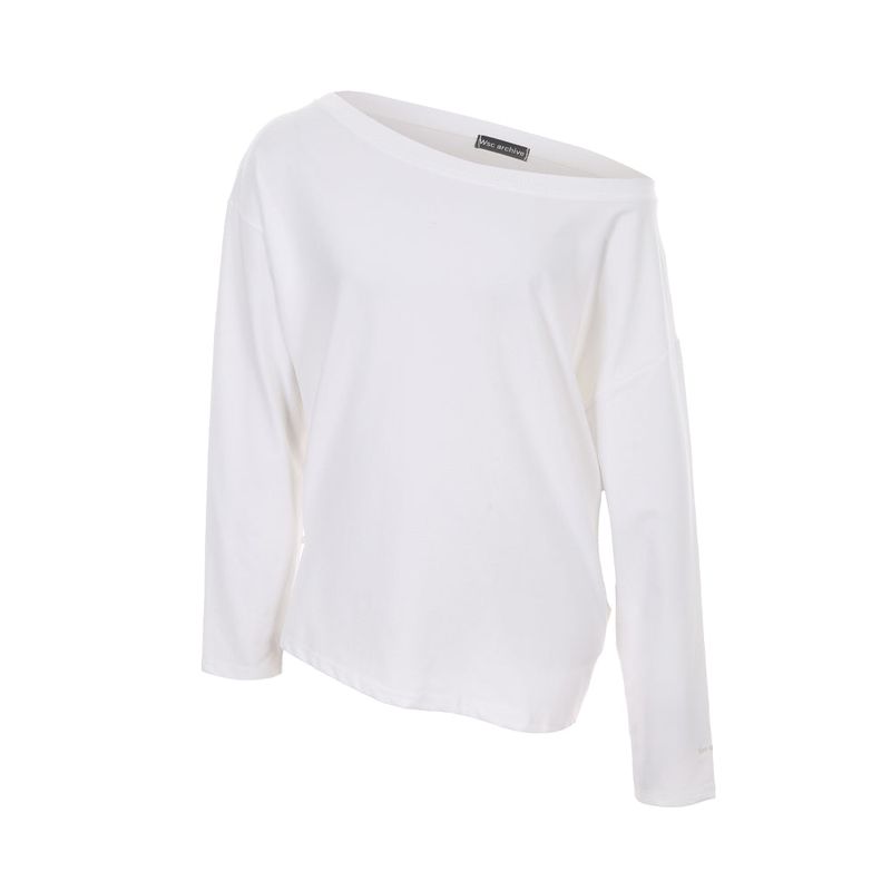 Recycle one- shoulder Tee 002