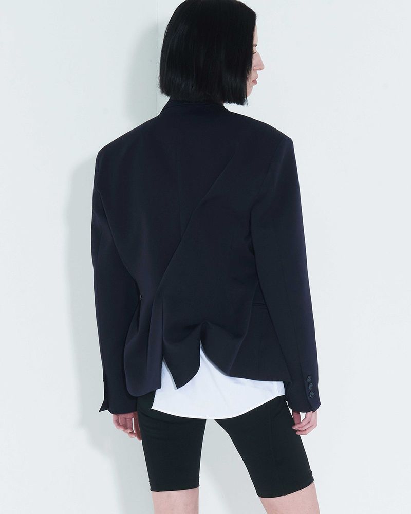 DOZI - Pinched Tailored Jacket _ Dark Navy