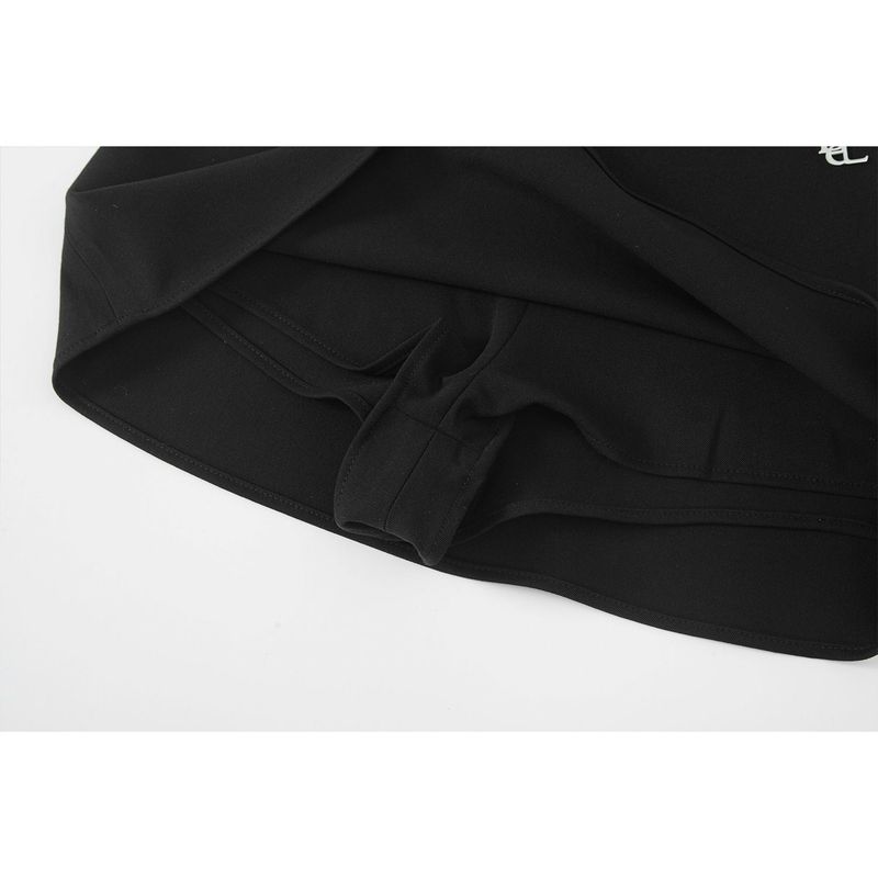 BELT MINI SKIRT-BLACK