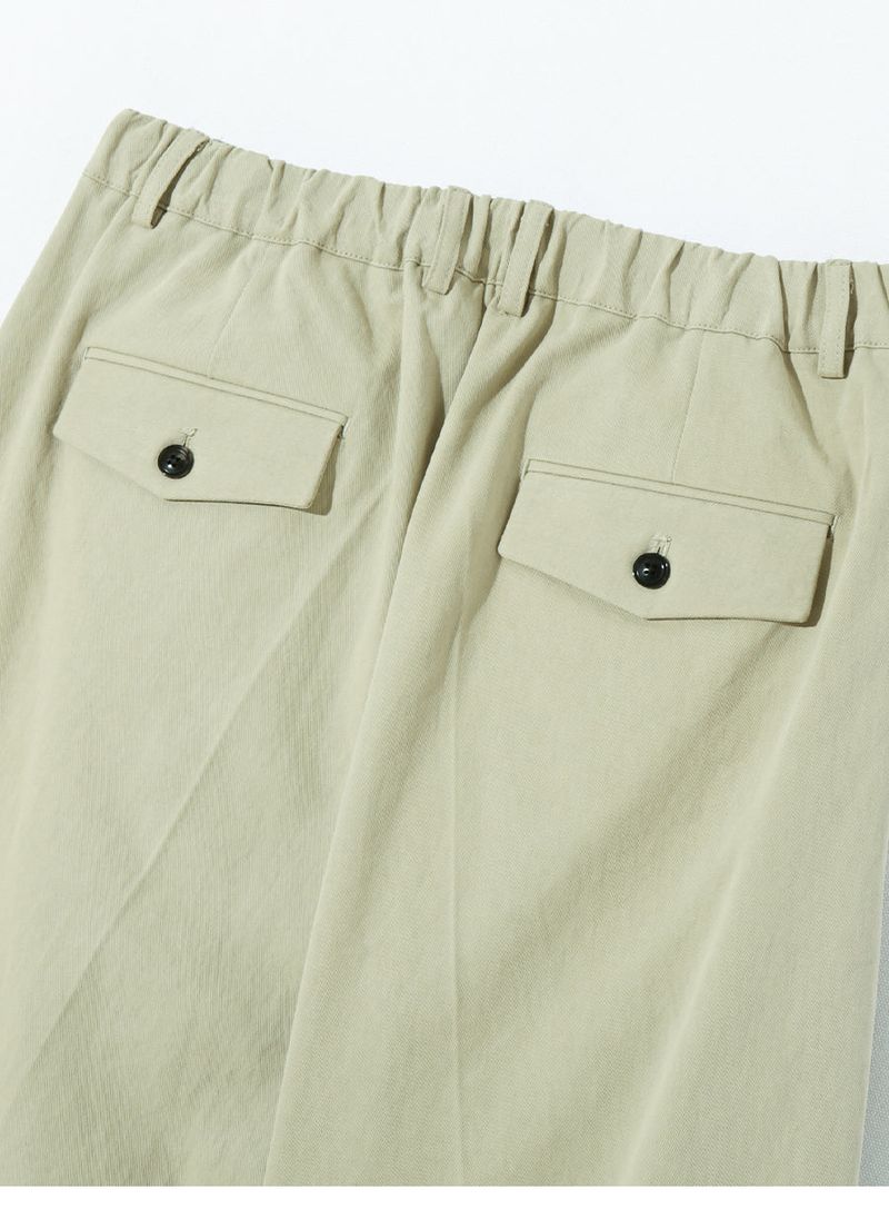 Flap pocket wide pants_Beige  
