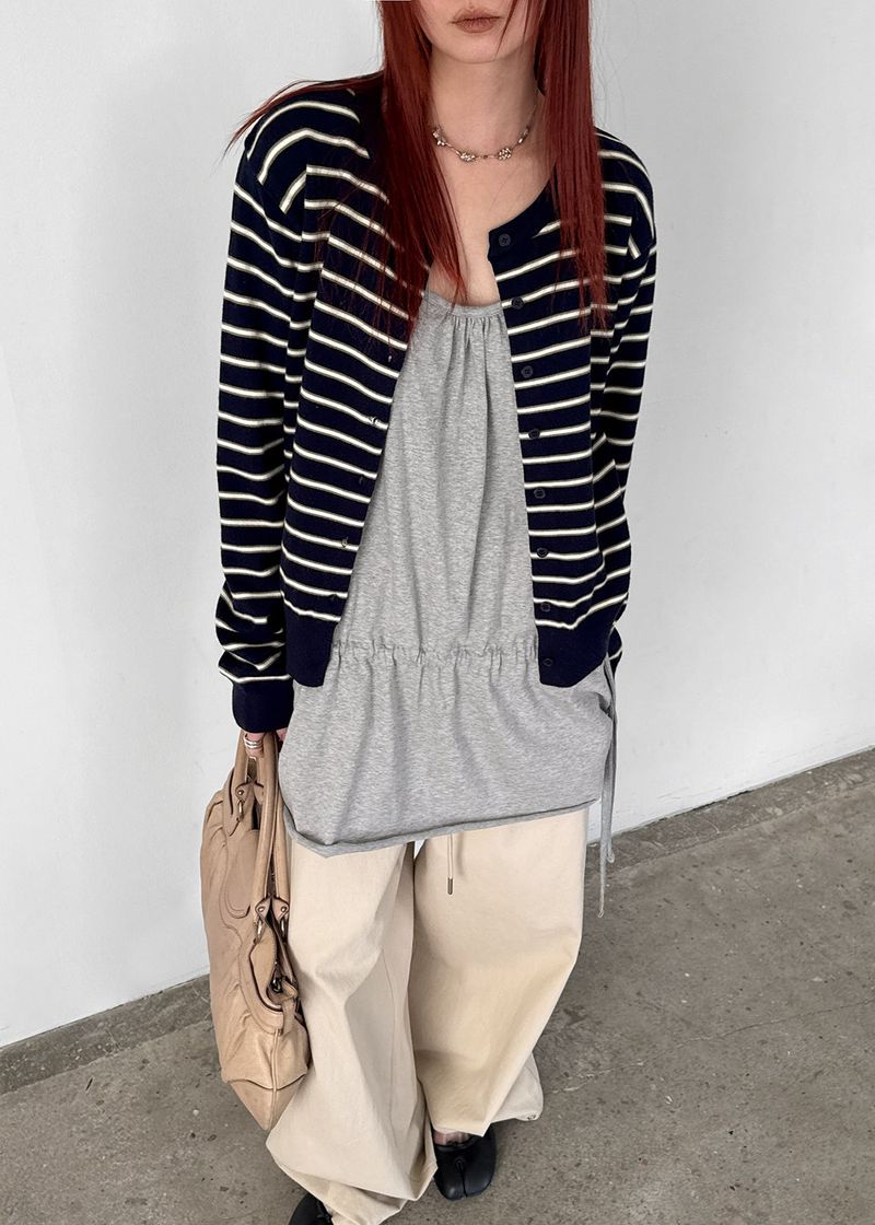 [MADE] Phoneradi Striped Knit Cardigan