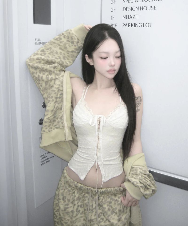 lover lace corset top (4colors)