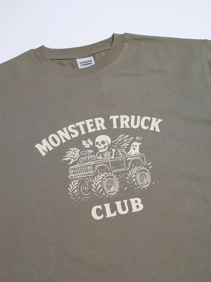 MONSTER TRUCK CLUB Tシャツ - カーキ