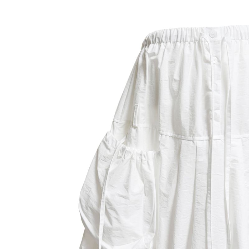 (3color) Frill Around Pocket Balloon Skirt