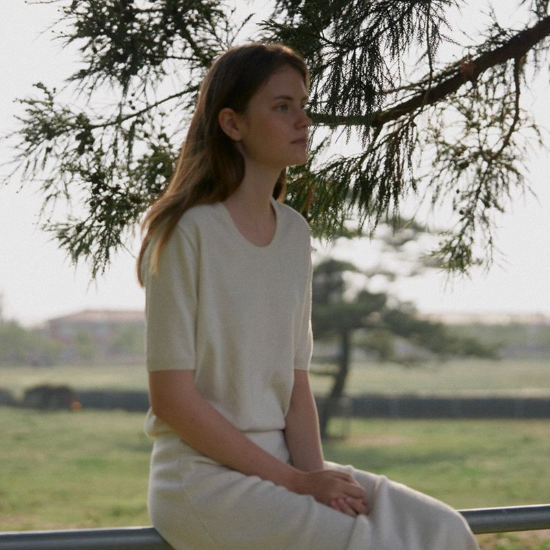 URAGO（ユラゴ）の「Serena round knit（Tops）」