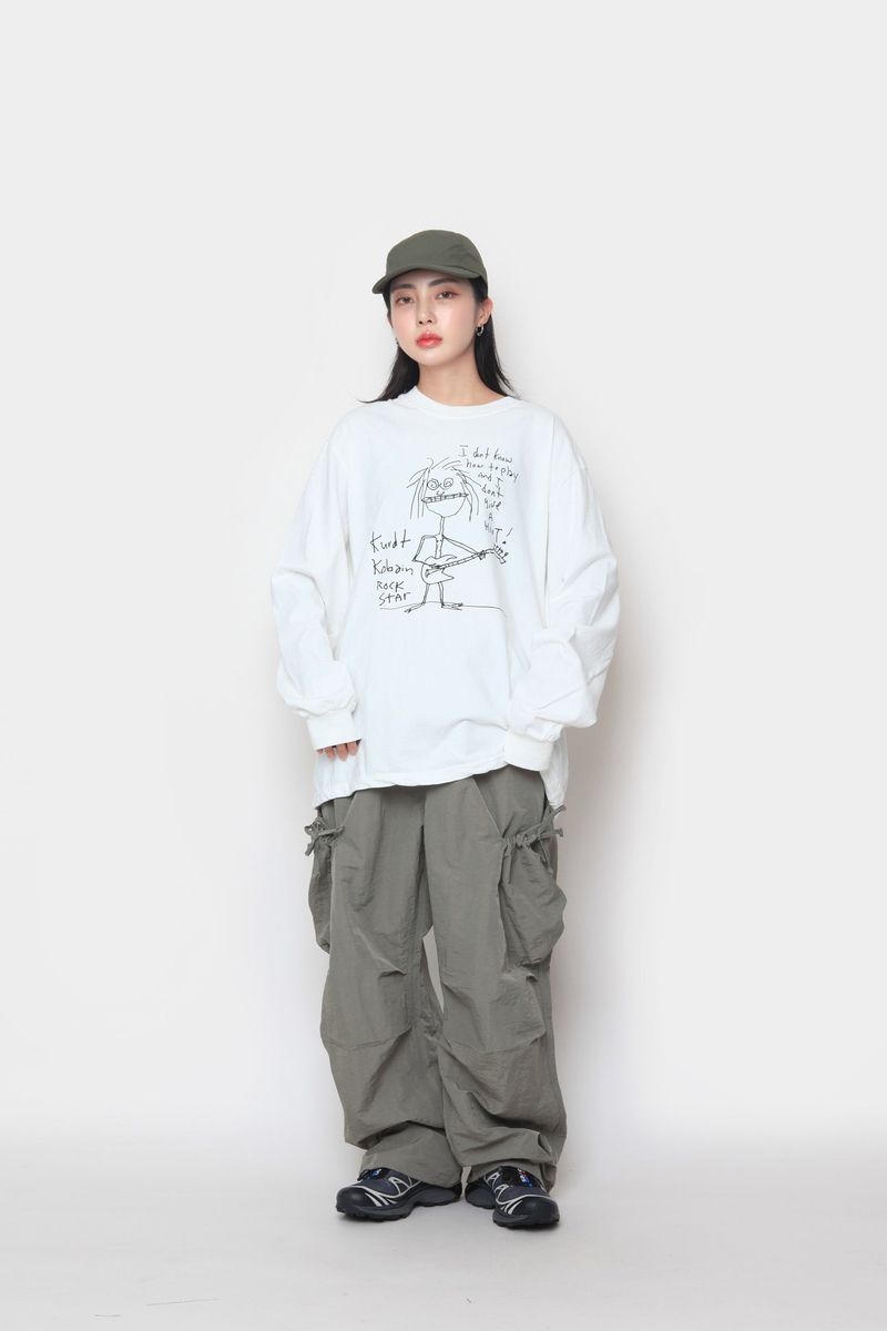 Shirring Pocket Cargo Pants