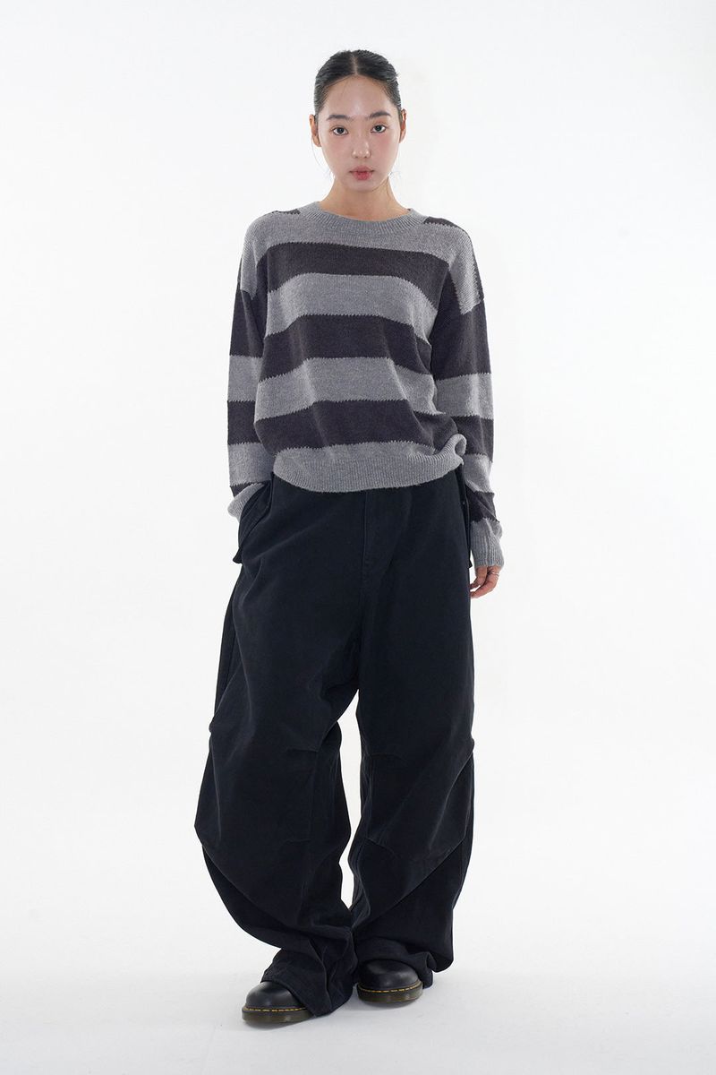 Moss stripe knit