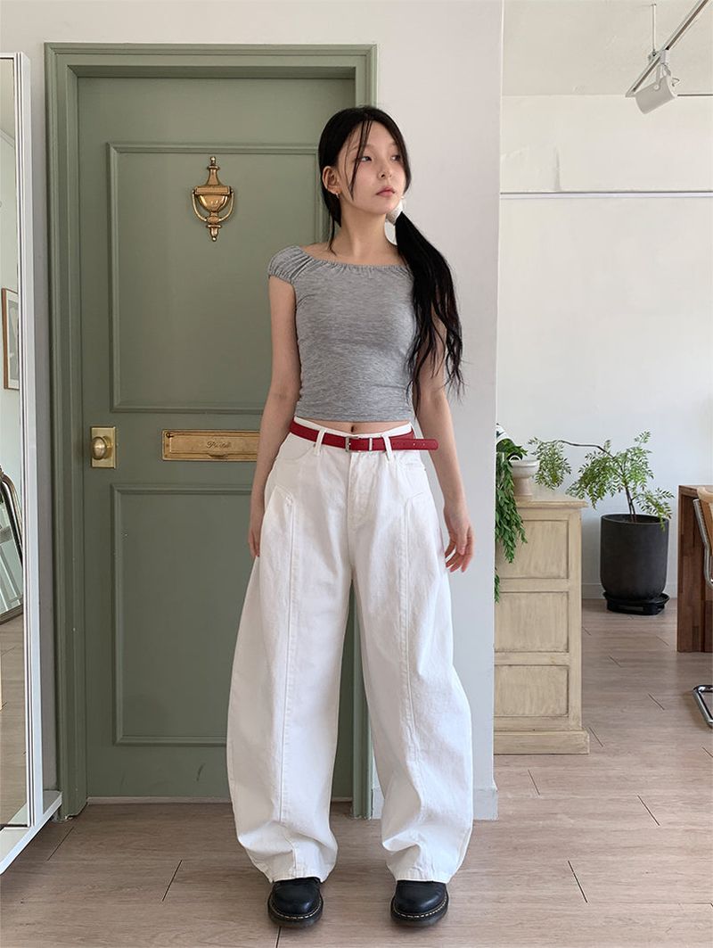 PELVIS PINTUCK BALLOON PANTS (3C)