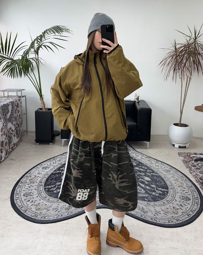 Raven Multi-Zipper Check Jacket