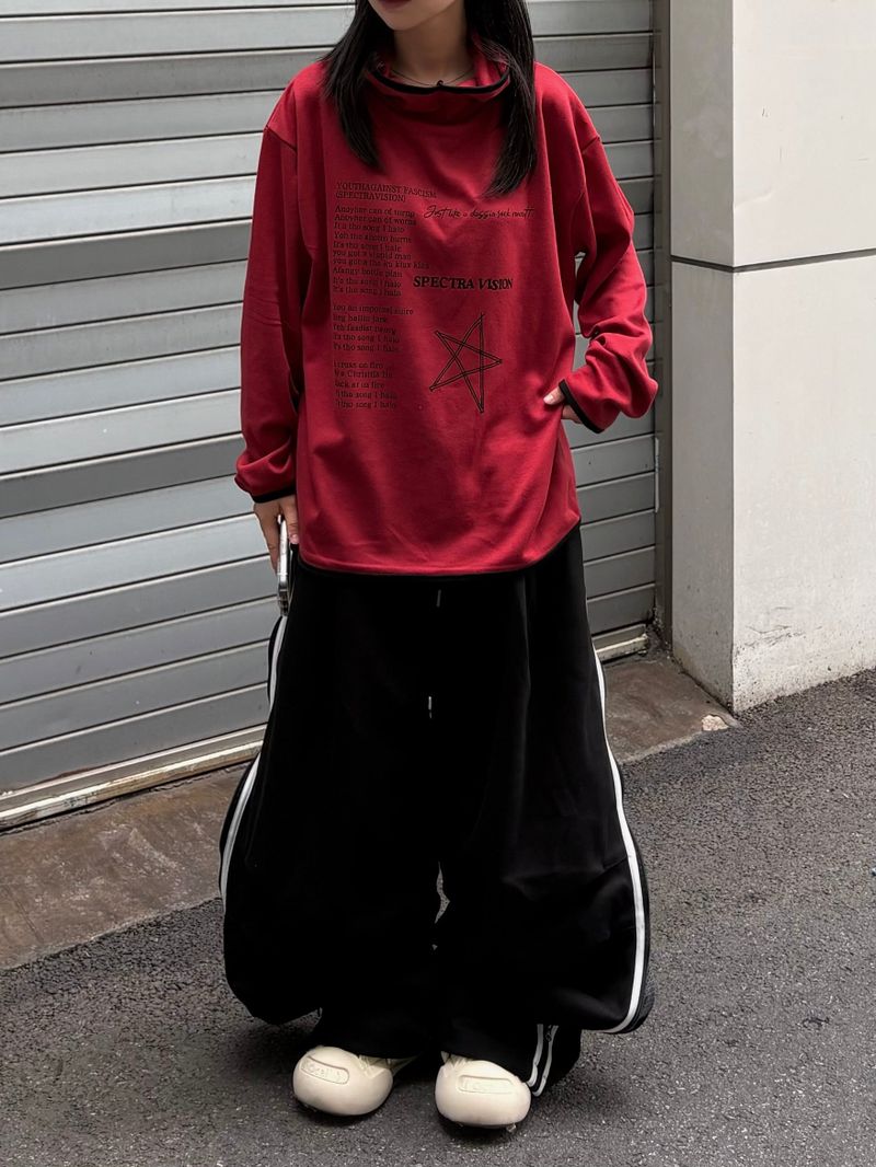 track two-way cotton balloon pants