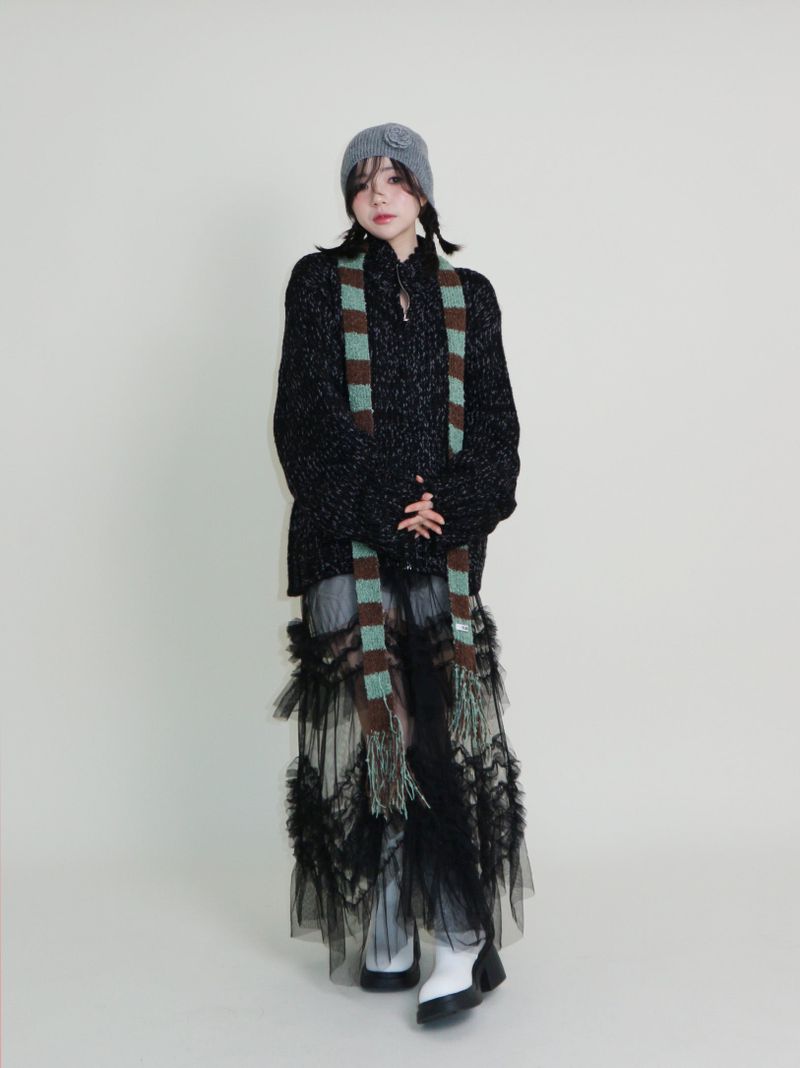 Boehm Boksarthy high neck two-way cardigan (outer)