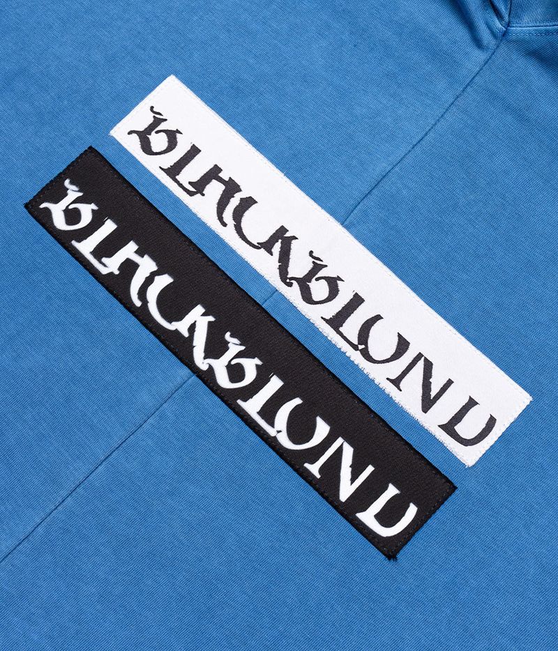 BBD Chaos Patch Pigment Long T-Shirt (Ocean Blue)