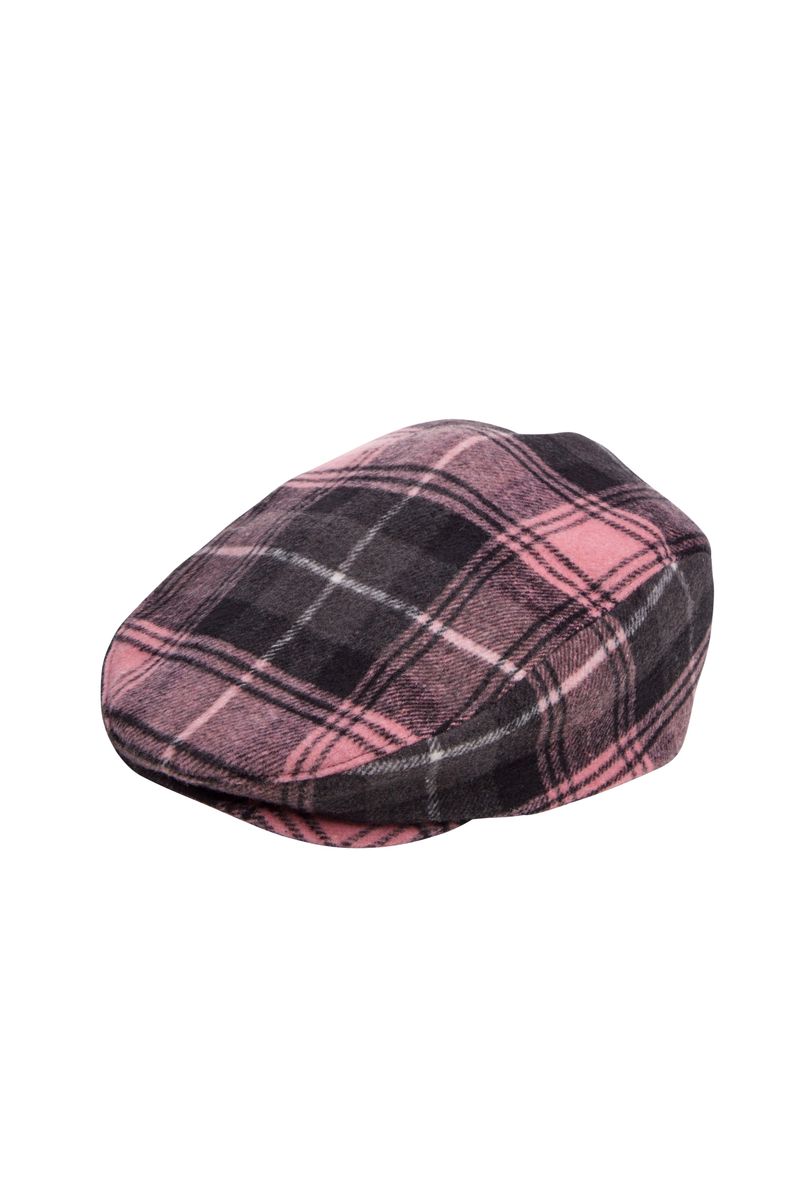 CHECK HUNTING CAP / PINK