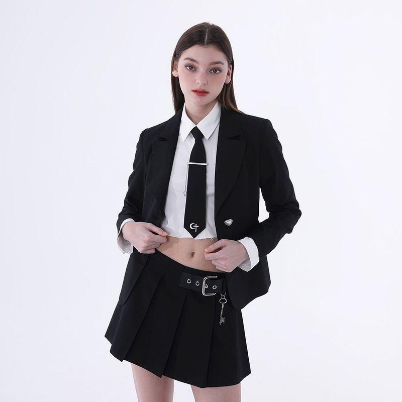 0 2 hell girl jacket - BLACK