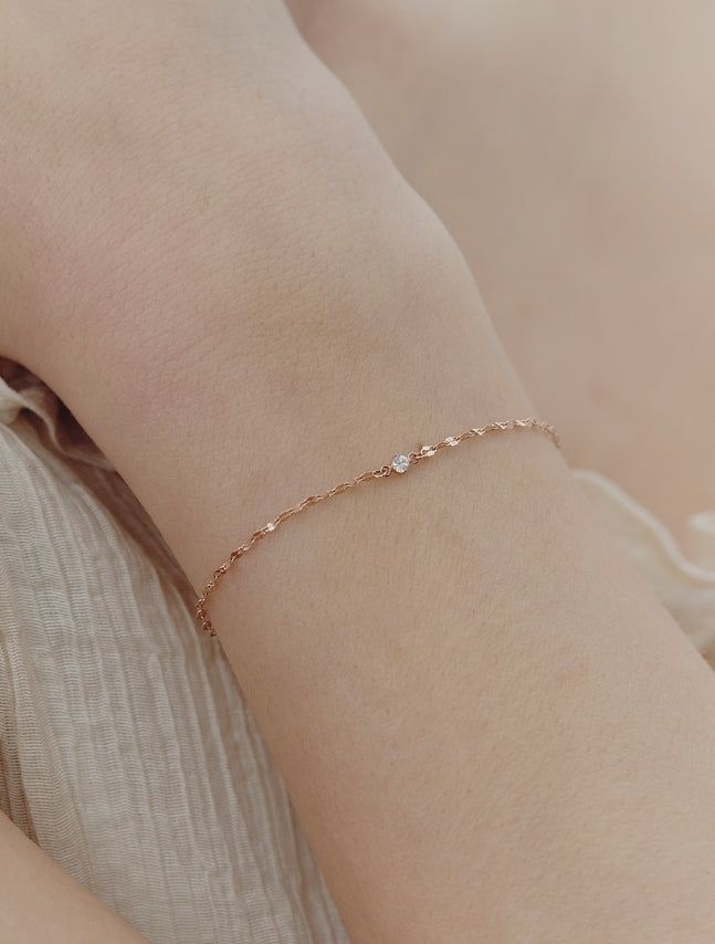 26SS★ Truly Essence 14K Stone Bracelet