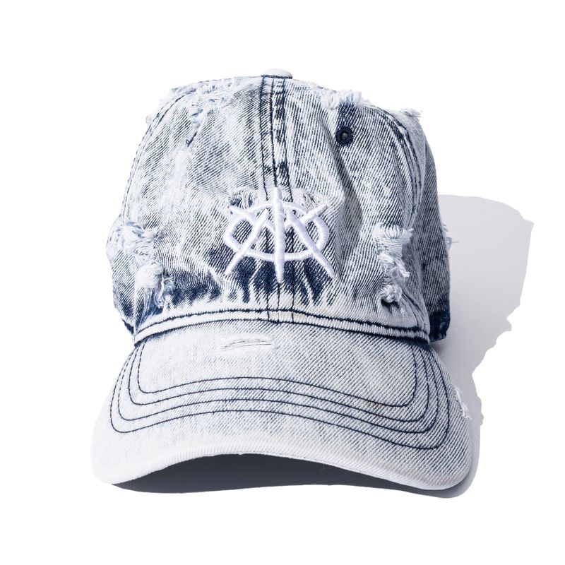 MASSNOUN(マスノウン)の「EMBLEM WASHED DYING VINTAGE BALL CAP MSFAC004-WT(Hats)」