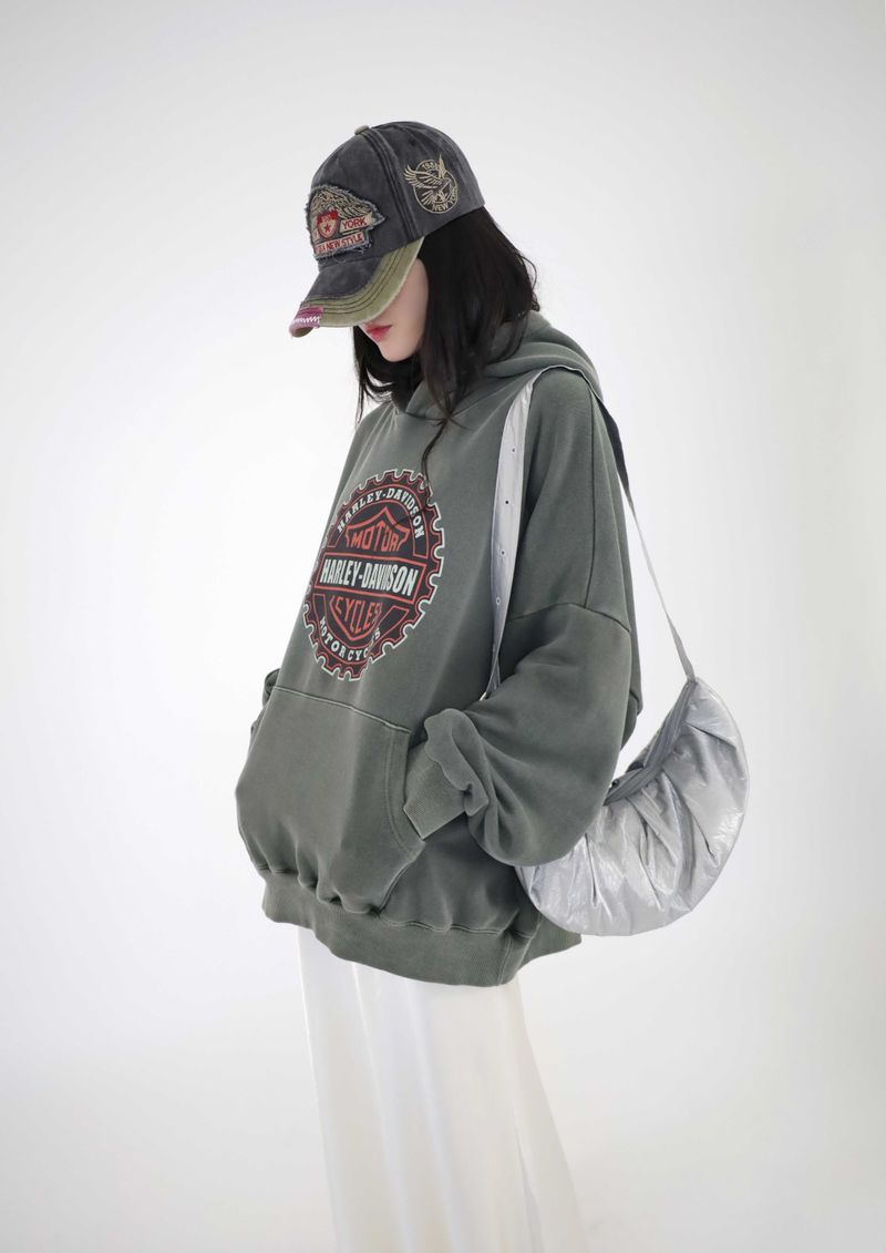 (UNISEX)ChillBlock Oversize hoodie(2colors)