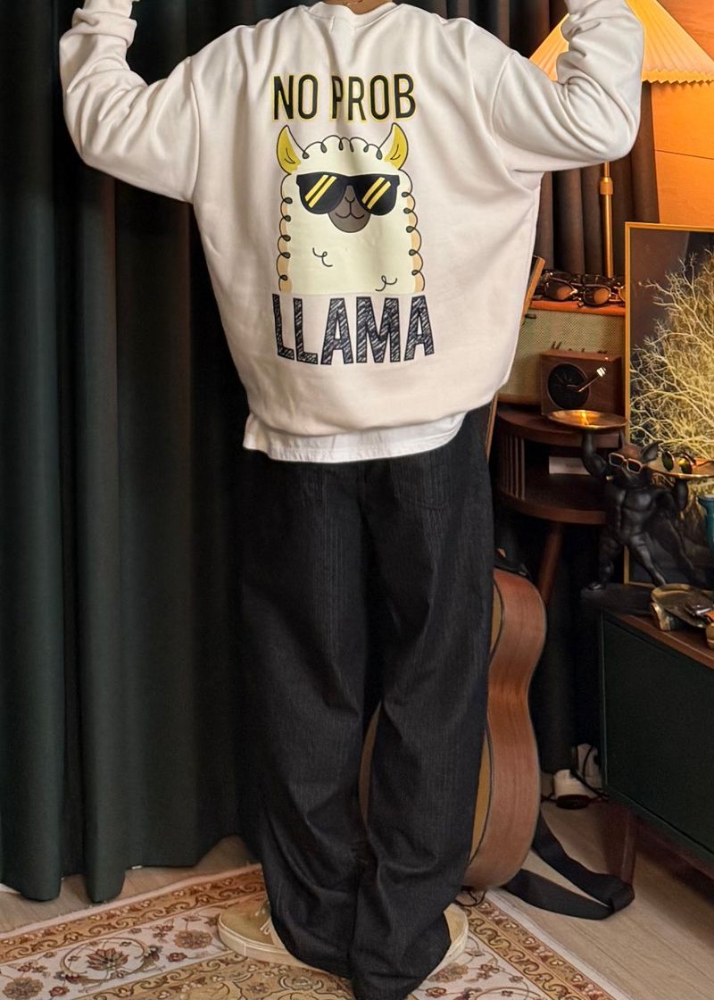 Couple Lama Character Sweatshirt 3COLOR