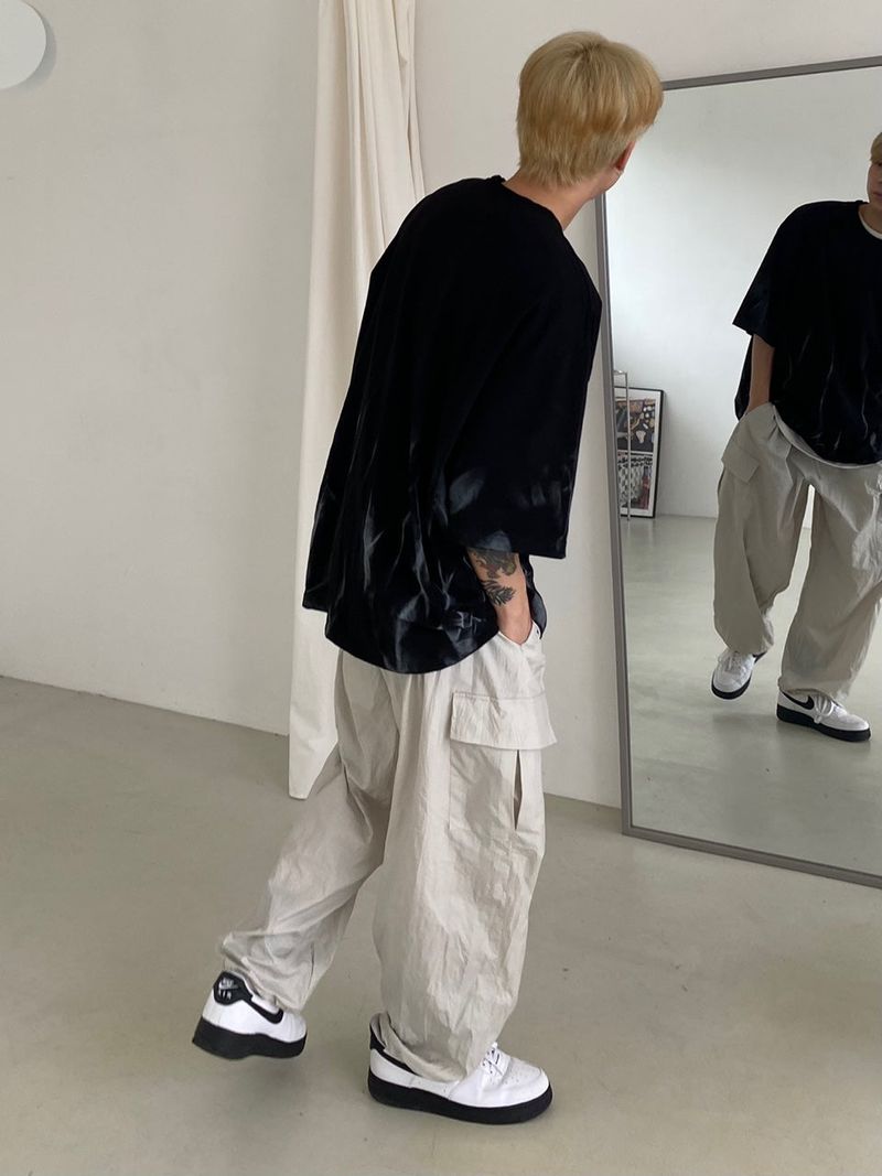 Flame Overfit Round Short Sleeve Tee 2color