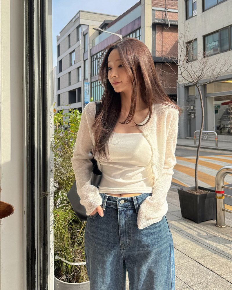 Neren see‑through cardigan