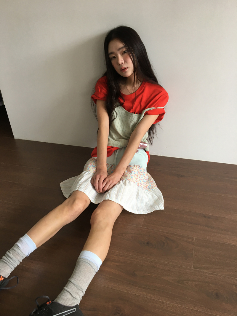 Mani patchwork skirt (2color)