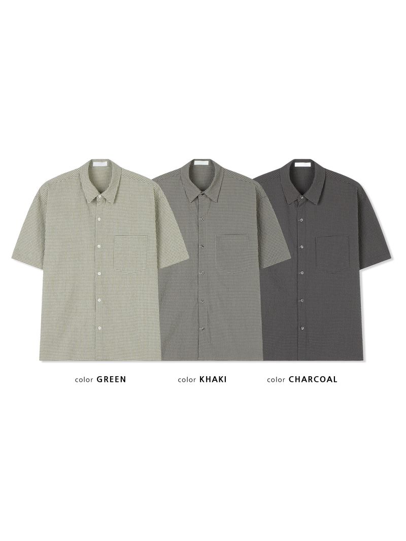 Mars Seersucker Half Shirt