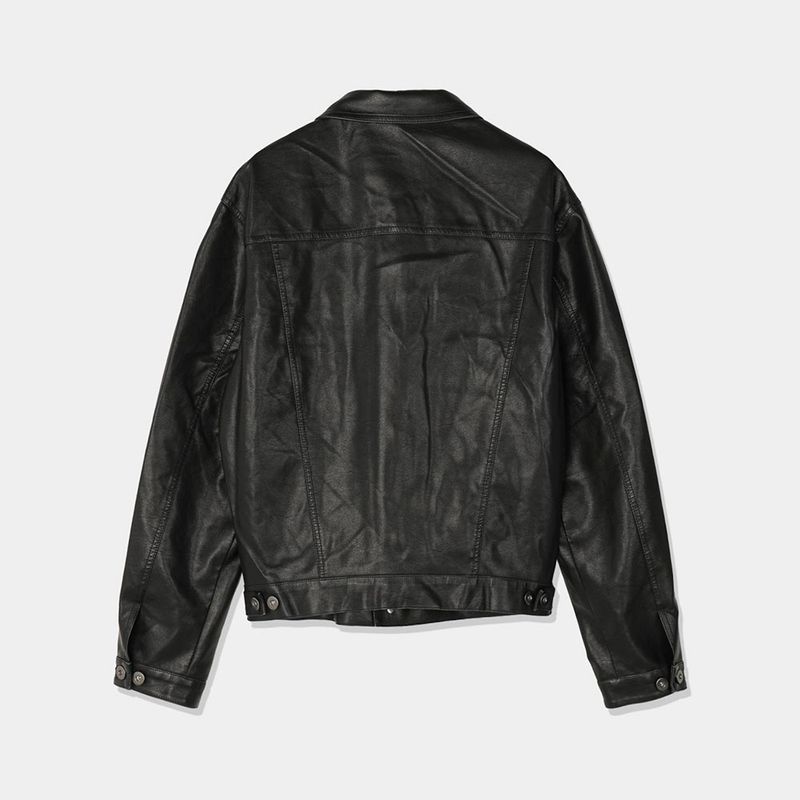 ASCLO Tracker Crop Leather Jacket (3color)