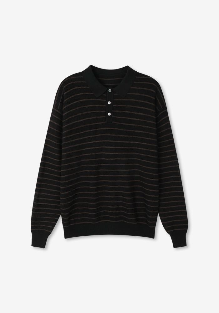 VL Stripe Collar Standard Knit