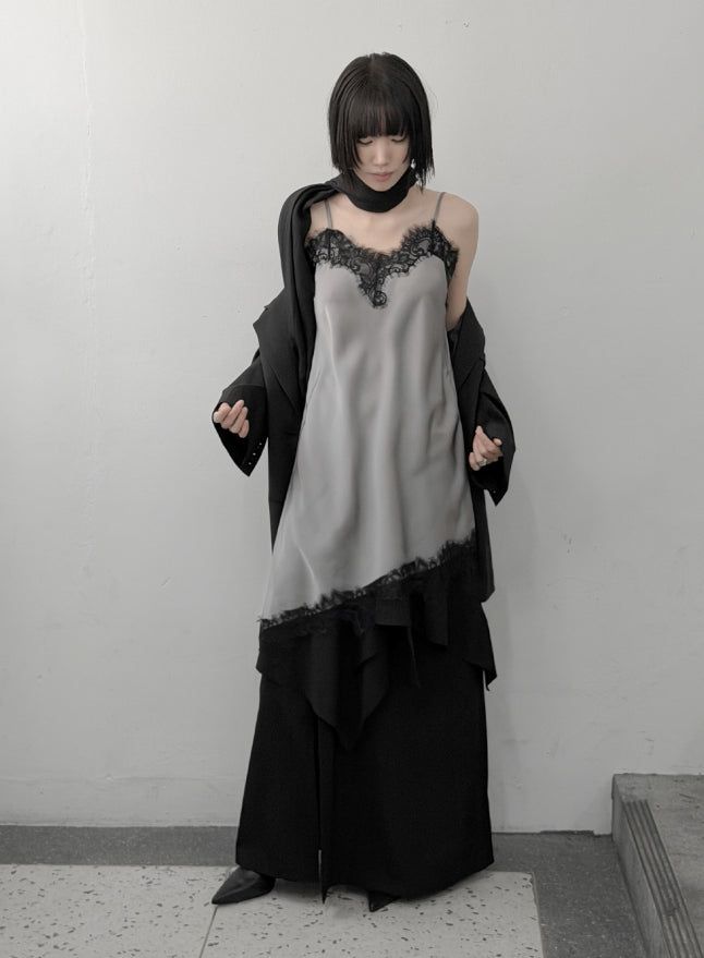 mnem（ムネム）の「Silver Lace Slip One Piece（Dresses）」