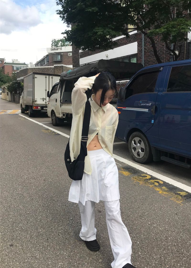 AIRY SHEER SHIRT