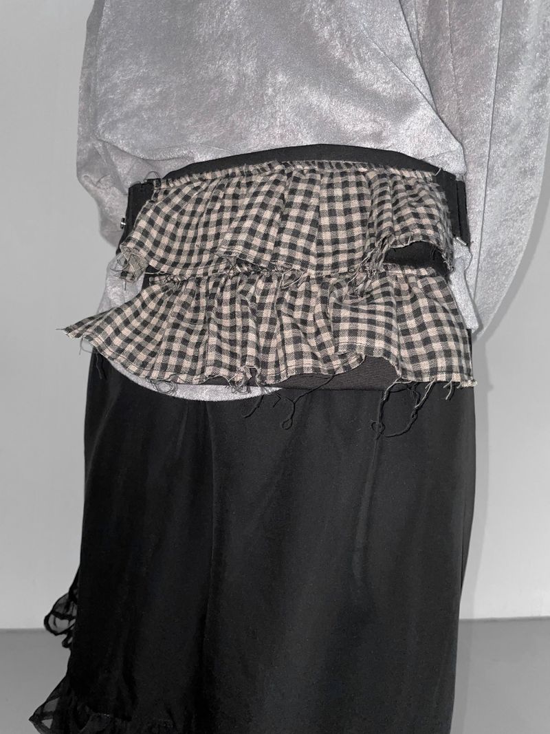 sibooya check belt bag(2 color)