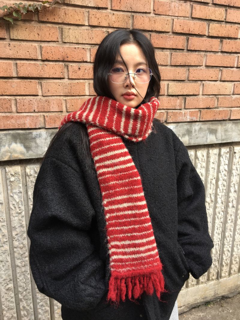 DUGGY（ダギー）の「ルファインウールストライプマフラー (4color)（ファッション小物）」