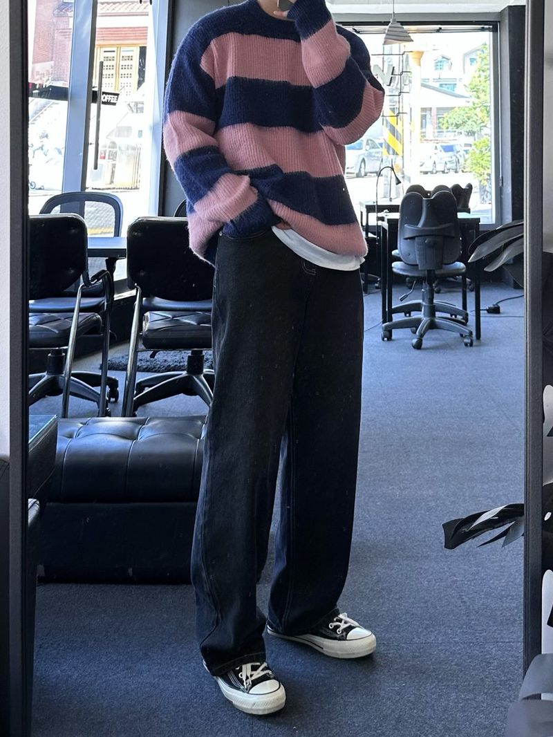 cander loosefit strip knit