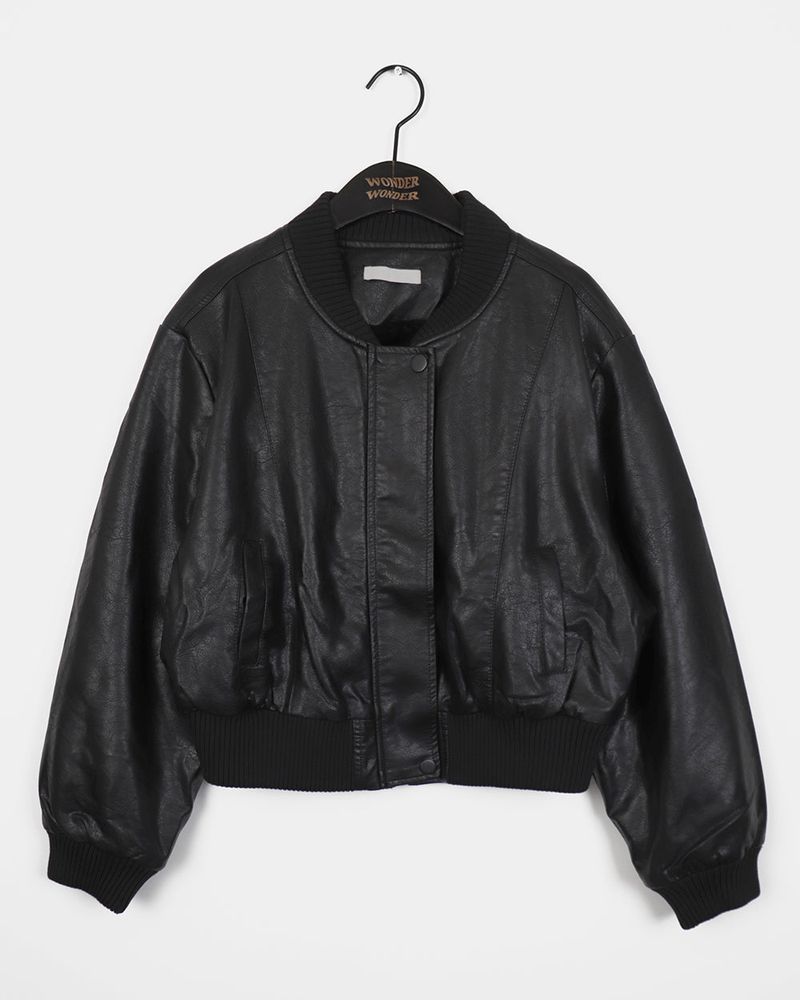 VICOM Vintage Leather Jacket Jumper
