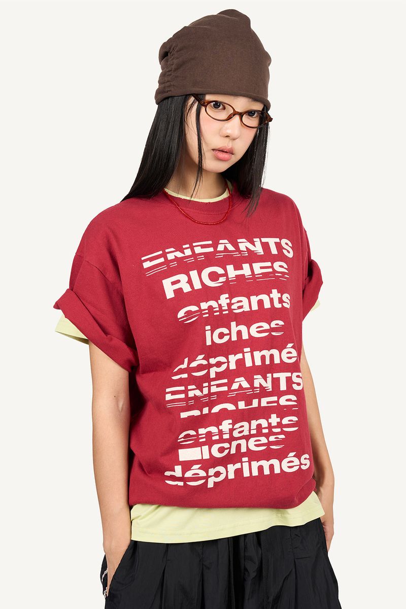 Raucohouse（ラウコハウス）の「Rich Crack Print T-shirt（Tops）」