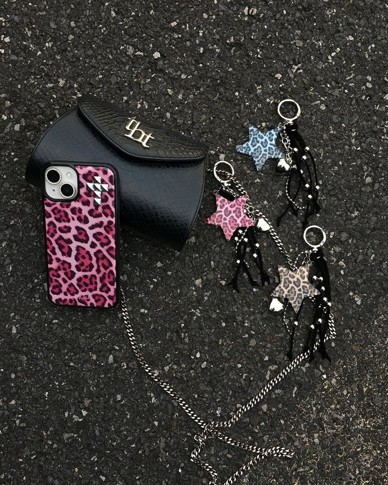 [MADE] LEOPARD STUD phone case_Pink