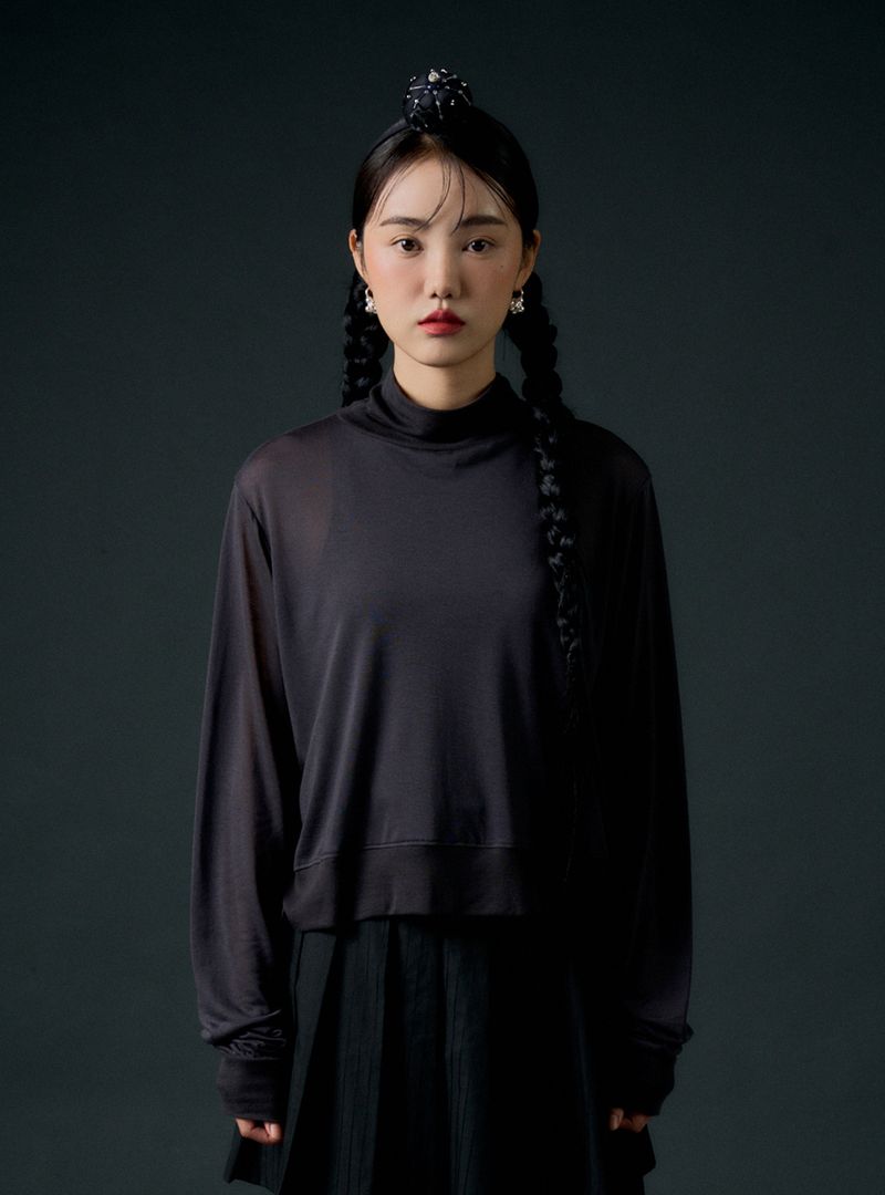 rram（アラーム）の「Lucent top (charcoal)（Tops）」