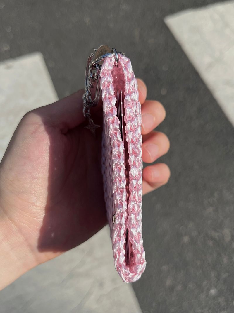 button card wallet (baby pink)