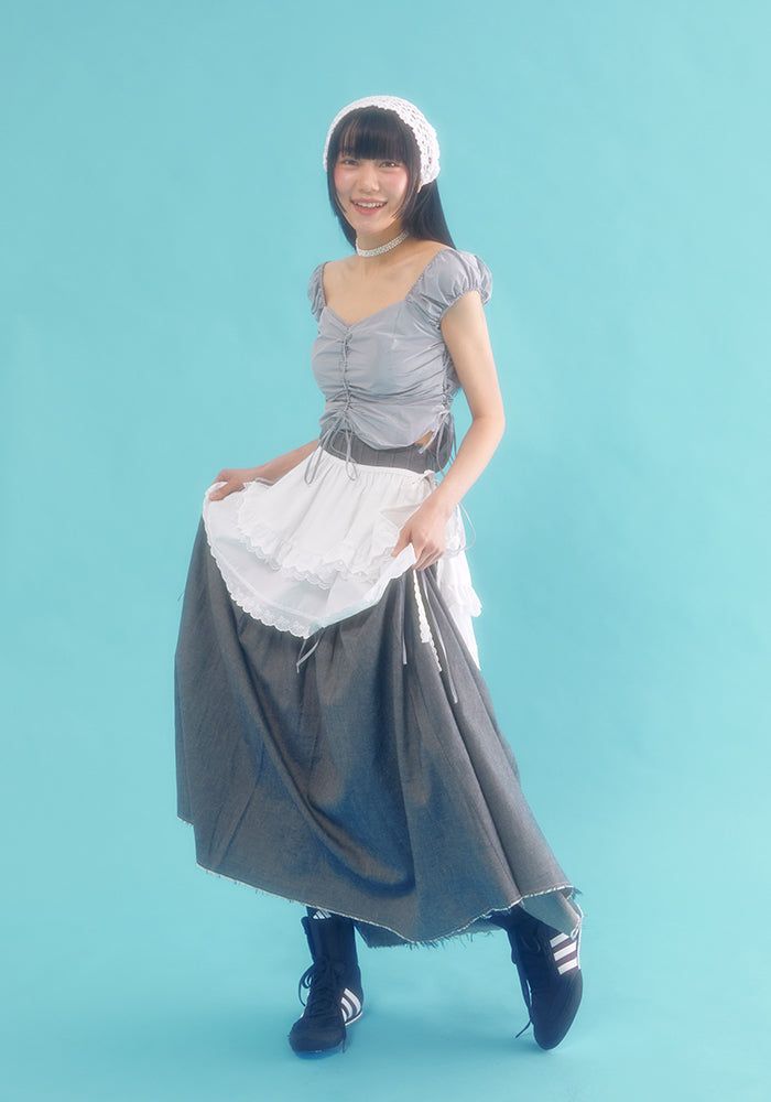  lace wrap skirt_white