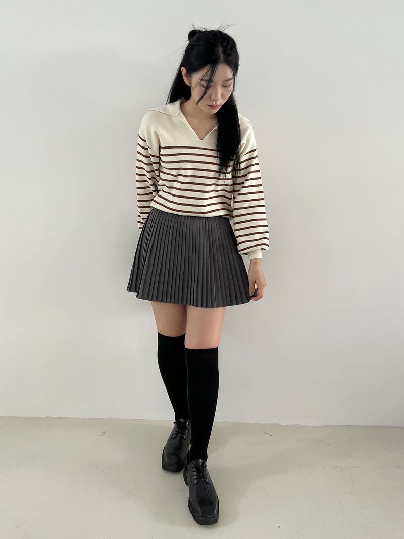 ソフィアカラーストライプニット
