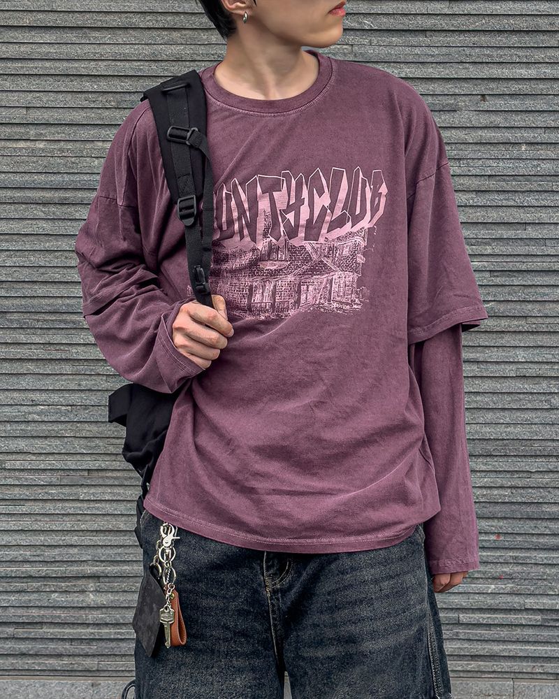 County Layered Long Sleeve T-shirt
